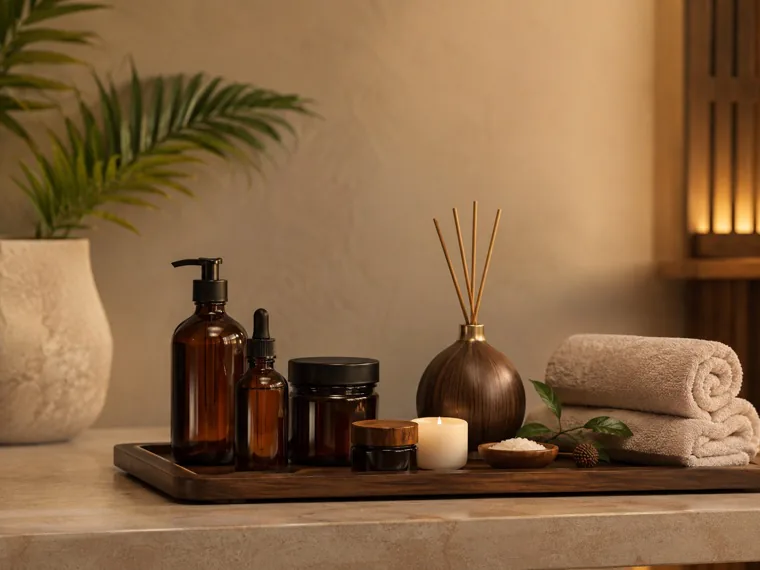 Aceites, cremas y productos seleccionados para el masaje